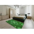 thumbnail image 4 of Ahgly Company Indoor Square Patterned Deep Emerald Green Area Rugs, 3' Square, 4 of 6