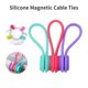 thumbnail image 2 of Bridas magnéticas reutilizables, organizador de cables, bridas magnéticas de silicona para guardar cosas, marcadores de libros, imanes de nevera, 2 of 5