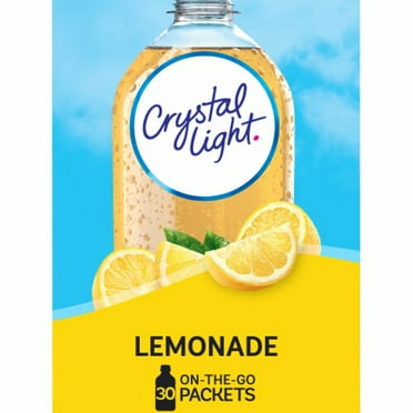 2X-Crystal Light Lemonade Naturally Flavored Powdered Drink Mix - 30 ct