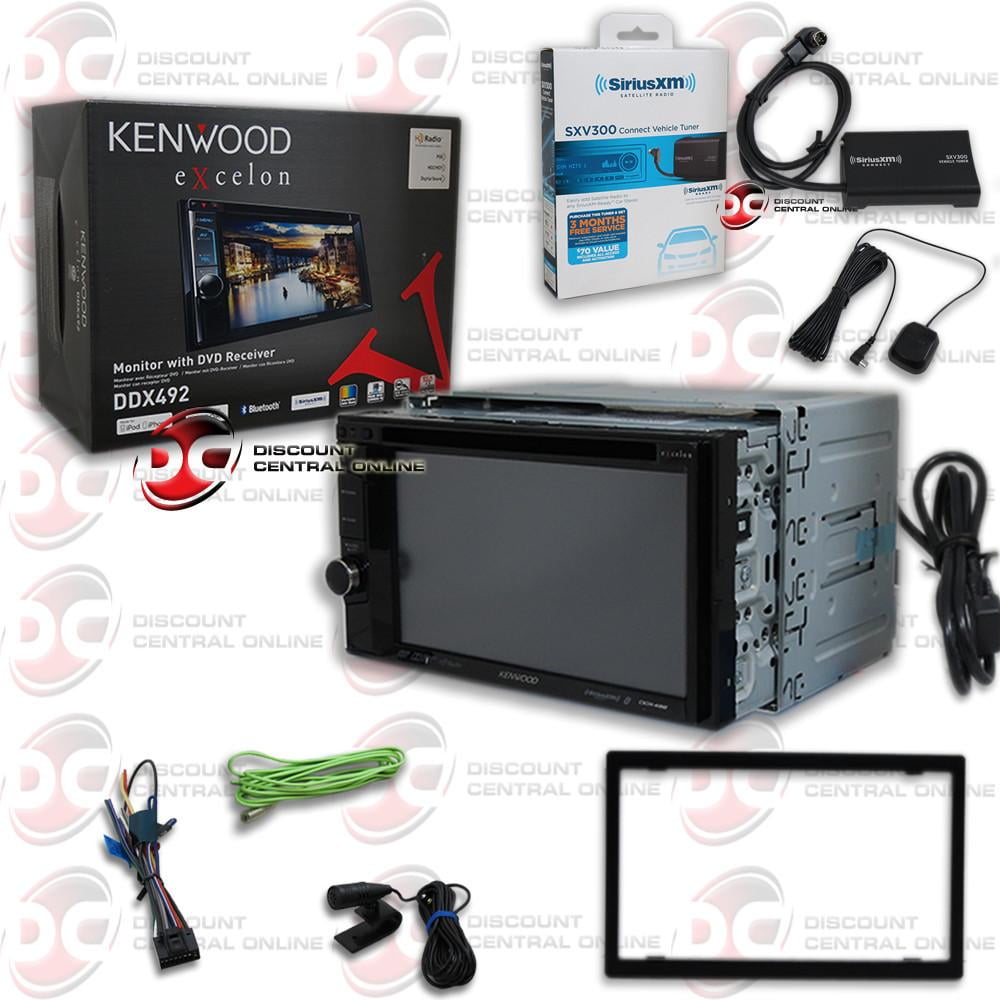 Kenwood Excelon DDX492 6.2" DVD Receiver and SiriusXM SXV300 Connect