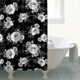 thumbnail image 4 of Pioneer Flower Floral Print Pattern Shower Curtain 72"x84", Bathroom Decorative Shower Curtain Set with 12 Hooks, Waterproof Washable, 4 of 6