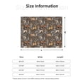 thumbnail image 2 of Salouo Moose fox bear leaf tree Print Throw Blanket Gifts for Women Men Soft Flannel Blanket for Home Living Room Decor Bedroom Blanket Gifts for Mom Dad -60"x50", 2 of 7