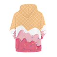 thumbnail image 2 of Chririnla Art Ice Cream Comfy Hooded Sweatshirt for Girls Long Sleeve with Pockets Trendy Casual Loose Fall Top Size 10-12, 2 of 7