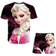 thumbnail image 1 of Verano lindo dibujos animados 2 piezas niños bebés niñas dibujos animados Top Frozen Elsa Anna pantalones cortos conjunto ropa niños niñas ropa Sets12T Gao Jinjia LED, 1 of 2