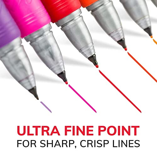 BIC Marking Permanent Markers Soft Grip Ultra Fine Point Assorted Colors  8+4 Pc.
