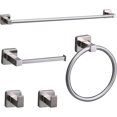 thumbnail image 1 of Pieces Matte Bathroom Hardware Accessories Set Hand Towel Bar Set Toilet Paper Holder Towel Ring Towel Rack Set Matte for Bathroom, 1 of 8