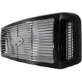 thumbnail image 3 of Evan Fischer Grille Assembly Compatible With Ford F-250 Super Duty 2005-2007, Ford F-350 Super Duty 2005-2007, Painted Black Shell with Chrome Insert, Plastic, 3 of 4