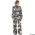 thumbnail image 2 of Glofpot Women's 2 Piece Outfits, Mock Neck Sweatsuits Loungewear Set Long Sleeve Sweatshirt, Wide Leg Sweatpants, Oversized Sweat Sets, Casual Tracksuit, Drawstring Activewear, Grey Camo, 2 of 7