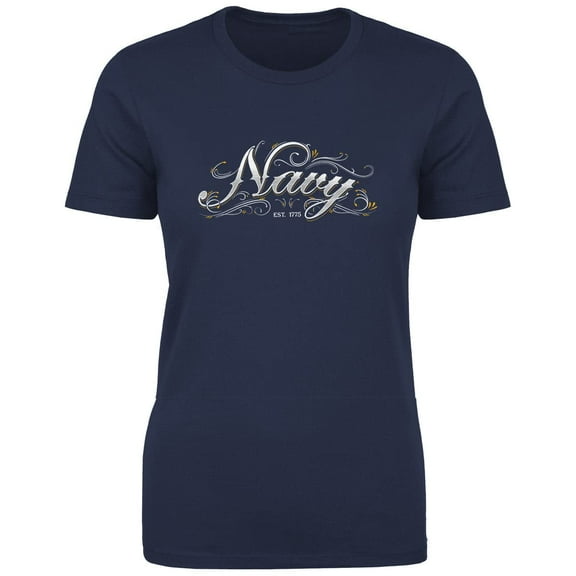 7.62 Design US Navy Women's Ornate T-Shirt Large