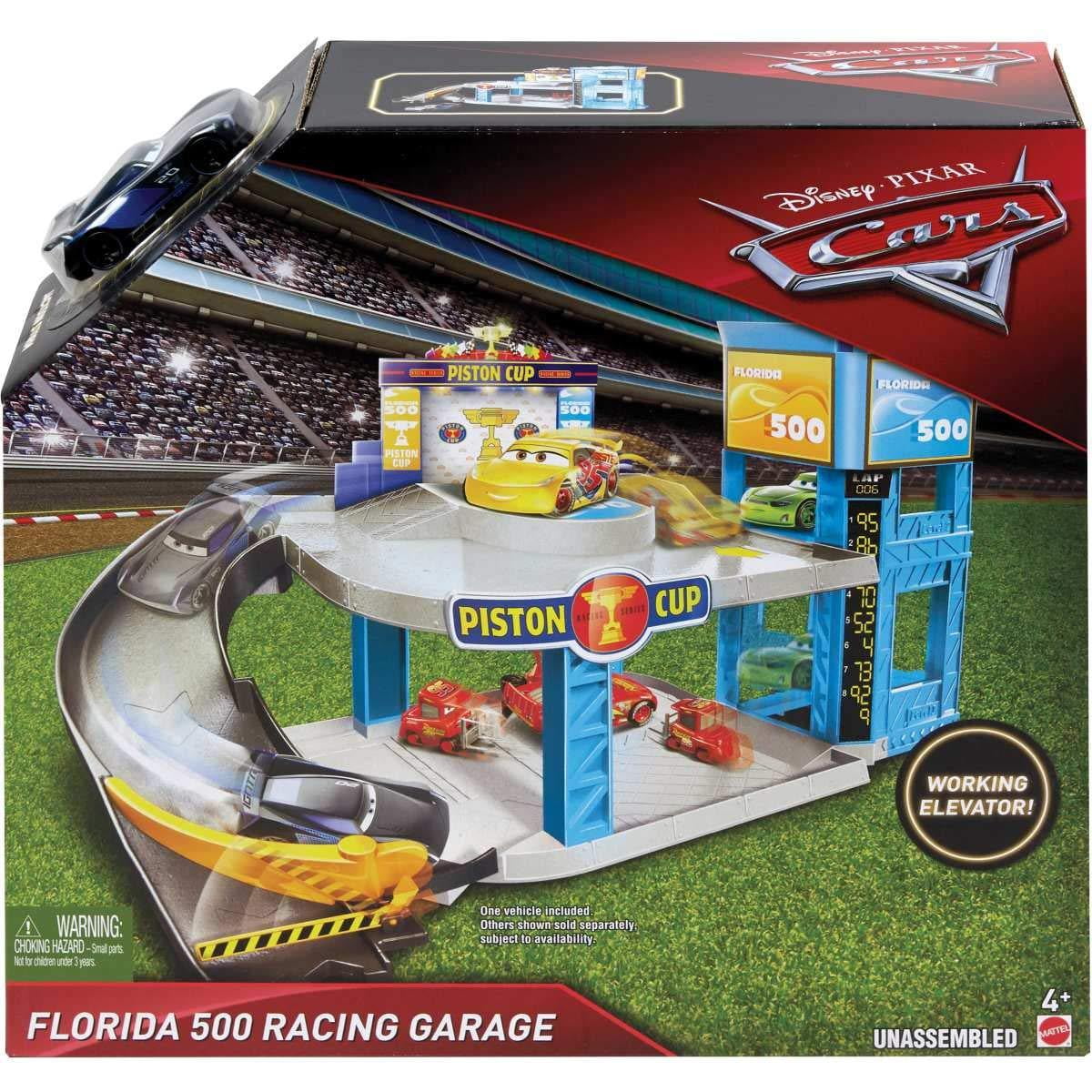 disney pixar florida speedway mega garage