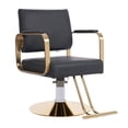 thumbnail image 6 of Salon Chair, Heavy-Duty Professional Barber Chair 440LBS Capacity, Hydraulic Height Adjustable 360° Swivel Styling Chair with Ergonomic PU Cushion & Electroplated Steel Frame, 6 of 12