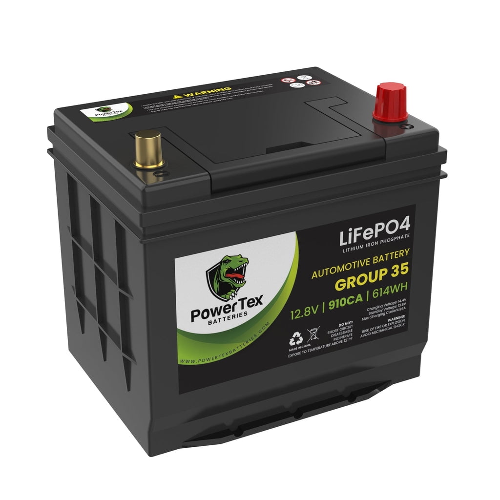 Powertex Batteries BCI Group Size 35 Q85 Car Lithium Battery LiFePO4