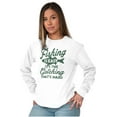 thumbnail image 4 of Angler Fishing Humor Easy Hard Catch Long Sleeve TShirt Men Women Brisco Brands X, 4 of 6