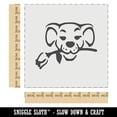 thumbnail image 2 of Romantic Dog with Rose in Mouth DIY Cookie Wall Craft Stencil - 9.0 Inch, 2 of 5