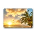 thumbnail image 1 of QIFEIHA Palm Beach Sunset Doormat Outdoor Indoor Floor Mats Non-Slip Bathroom Mats Rug Size 18x30 Inch, 1 of 4