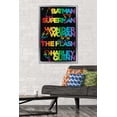 thumbnail image 2 of DC Comics Justice League - Rainbow Silhouette Wall Poster, 22.375" x 34" Framed, 2 of 6