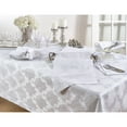 thumbnail image 2 of Saro Lifestyle DM888.W67180B 67 x 180 in. Rectangle Damask Simply Luxurious Tablecloth, White, 2 of 5