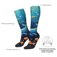 thumbnail image 4 of Honeii Whimsical Underwater Fantasy Print Long Socks,Novelty Design Socks Gift for Men and Women,Crew Socks,Calf Socks, 4 of 6