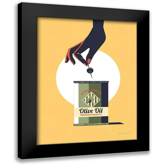 Escalante, Omar 12x14 Black Modern Framed Museum Art Print Titled - Olive Oil