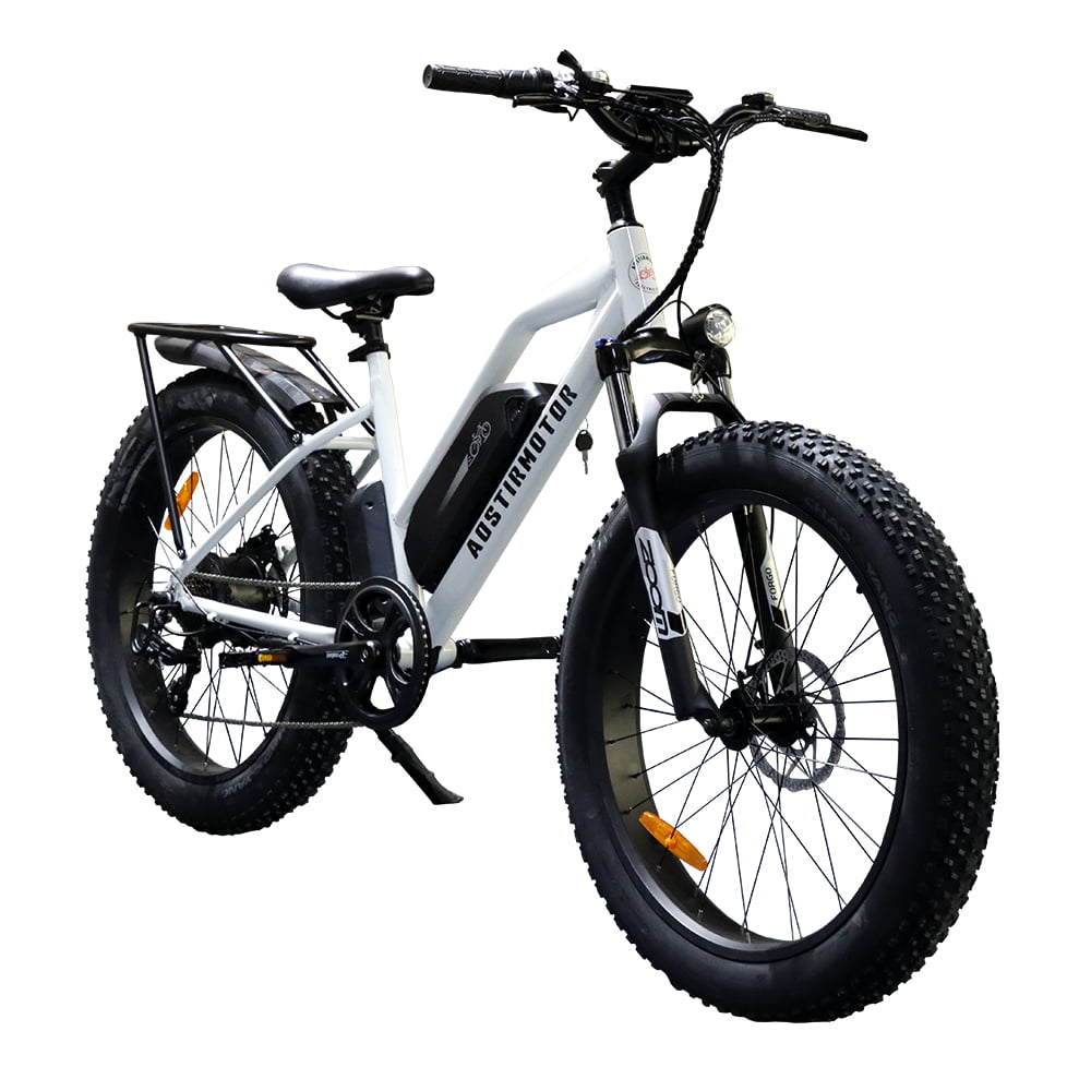 AOSTIRMOTOR 750W 750 WATTS 48V13AH LITHIUM BATTERY FRONT FORK 26x4" FAT TIRES