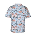 thumbnail image 3 of Picia Rose Flowers Gentle Cotton Regular Fit Short Sleeve Casual Hawaiian Shirt for Men-X-Large, 3 of 9