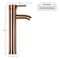 thumbnail image 4 of Mezcladora Monomando Lavabo CNX MZM4114 color cobre Con contra canasta pop-up, 4 of 9