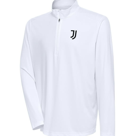 Men's White Juventus Statement Quarter-Zip Pullover