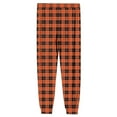 thumbnail image 5 of Yusimy Men's Checkered Jogger Pajama Pants - Elastic Waist with Drawstring, Pocket, Cuffed Ankle, Soft Fabric, Sleek Casual Loungewear for Home, 5 of 5