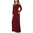 thumbnail image 1 of Vestido, vestido largo / delgado Abanopi Borgoña M, 1 of 2