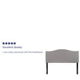 thumbnail image 6 of Flash Furniture Lexington Upholstered Full Size Headboard with Decorative Nail Trim in Light Gray Fabric, 6 of 8