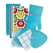 Kitchen Linens Basics Set, Nine Pack, Breeze