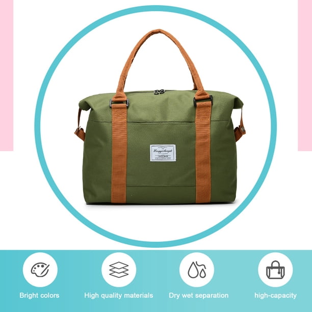 Expandable Gym Bags, Duffle Bags For Sports And Weekend Travel, Large Capacity Lightweight Overnight Bags For Men And Women, Travel Duffel Bags, Sports Tote BagTeissuly Clearance (Army Green, ) Teissuly WER202308292213