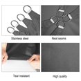 thumbnail image 5 of Rectangular Shade Sail 3x5m Waterproof Anti 93% UV Water Resistant Wind Protection Polyester with UV Protection for Garden Patio Camping Grey, 5 of 5