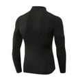 thumbnail image 1 of Sonducket Ropa interior térmica para hombre, camisetas deportivas de invierno de alta elasticidad para hombre, jersey largo con cremallera para Camisetas Negro Sonducket AP013564-02, 1 of 6