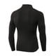 thumbnail image 1 of Qarigey Ropa interior térmica para hombre, camisetas deportivas de invierno de alta elasticidad para hombre, jersey largo con cremallera para Camisetas Negro Qarigey AP013564-02, 1 of 6