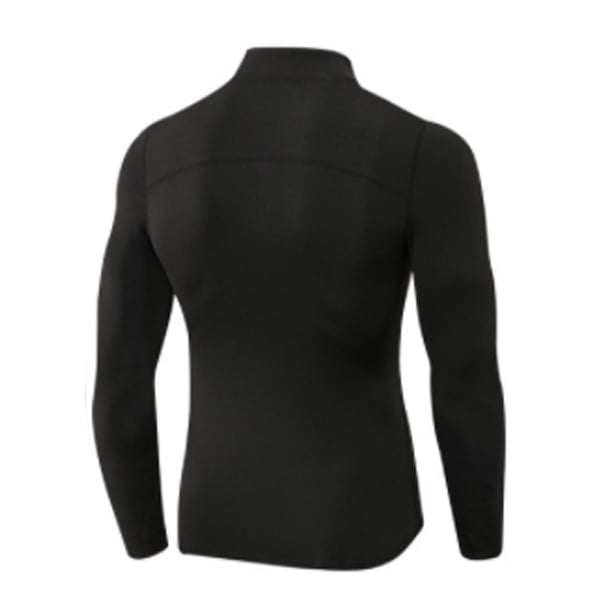 Minnieouse Ropa interior térmica para hombre, Otoño, cuello alto, alto elástico, camisetas para hombre, manga, jersey para exteriores, ropa, Camisetas Negro Minnieouse AP013564-02