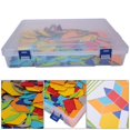 thumbnail image 2 of 170 Uds. Forma de geometría en madera para niños, bloques de tangram de construcción, rompecabezas, juego educativo, 2 of 4