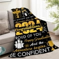 thumbnail image 3 of 2024 Graduation Decorations Gifts Blanket, Graduation Gifts for Her Him,Graduation Party Supplies,Graduate Souvenir Gifts for Senior Students Throw Blanket 50"x 60", 3 of 5