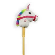 PONYLAND White Unicorn Stick Horse with sound