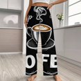 thumbnail image 2 of Coffee Beans Cup Pajama Pants Comfortable Elastic Waist Pajamas Fashion Sleepwear Bottoms Plus Size Homewear, 2 of 6