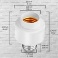 thumbnail image 4 of 4 Paquete de Adaptador de Enchufe de Bombilla Inteligente Tuya Smart Life Wifi E27 Soporte de Base de Lámpara de Interruptor para Home, 4 of 5
