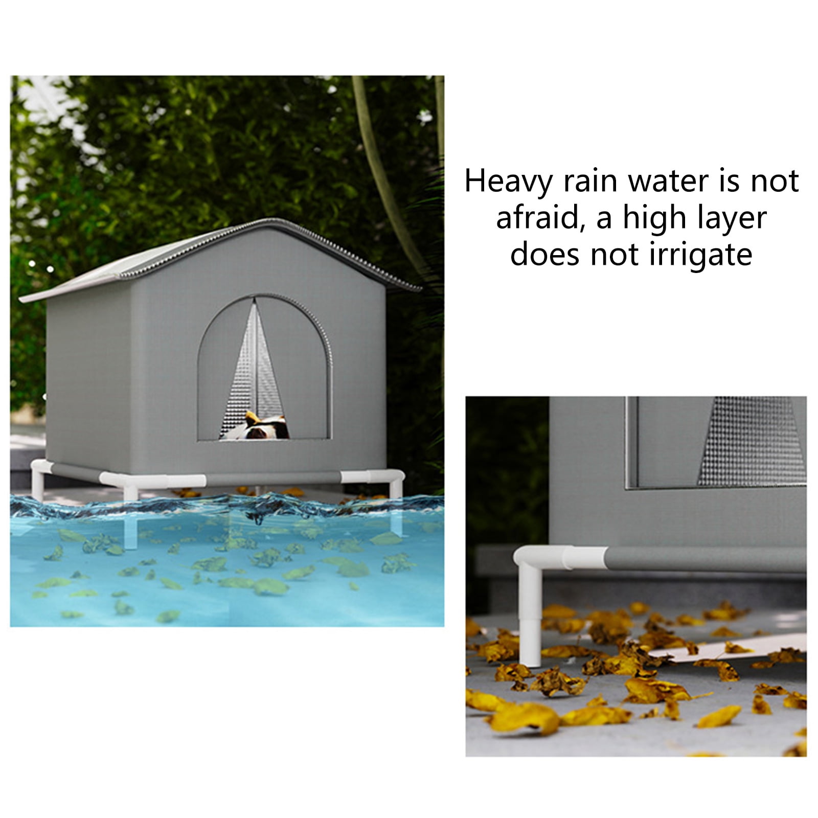 Warmth Cats House Waterproof and Cold Prevent Nest for Strays Cats Great for Outdoor Garden Yard Patios Use Shelter Supply
