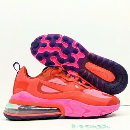 Nike Air Max 270 React Men's Running Training Shoes Red Pink AO4971-600 NIB