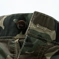 thumbnail image 5 of Fanxing Camo Cargo Shorts for Men Breathable Hiking Shorts with Multi-Pocket Big and Tall Workout Short Pants Teen Boy Shorts 12 14 Khaki,L, 5 of 8