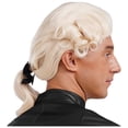 thumbnail image 2 of Mufeng Men's Colonial Wigs Colonial George Washington Costume Accessory Judge Lawyer Wig Beige One Size, 2 of 7