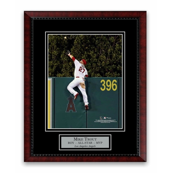 Mike Trout Unsigned Photo Framed to 11x14