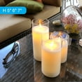 Merrynights White Flameless Candles, Flickering Battery Operated LED