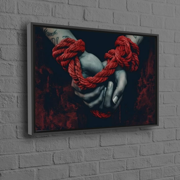 Modern Bohemian Wall Art Canvas Perfect for Christmas or Valentine's Day Gift Representing Love and Home Decor
