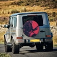 thumbnail image 5 of Naloa Rock Skull Guitarist PVC Leather Spare Tire Wheel Cover Spare Tire Cover, for Car Truck SUV Camper Trailer Universal Fit(14-17in)-16 inch, 5 of 6