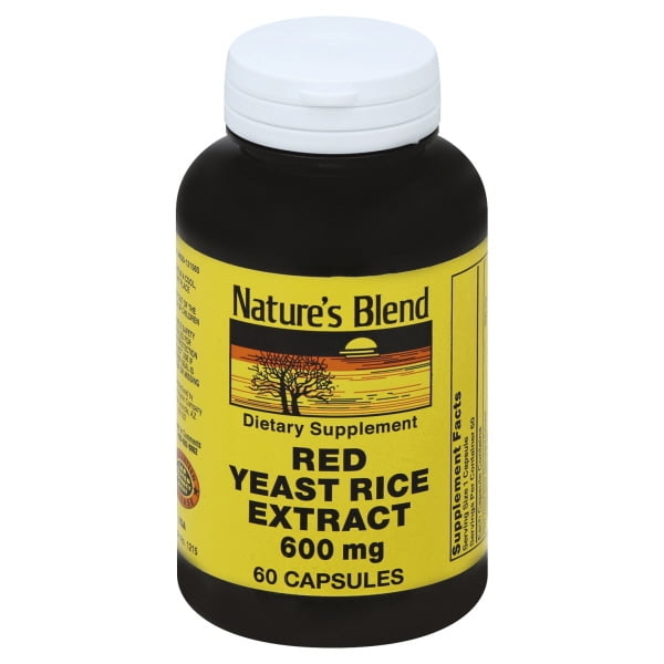 Nature's Blend Red Yeast Rice Extract 600 mg 60 Capsules